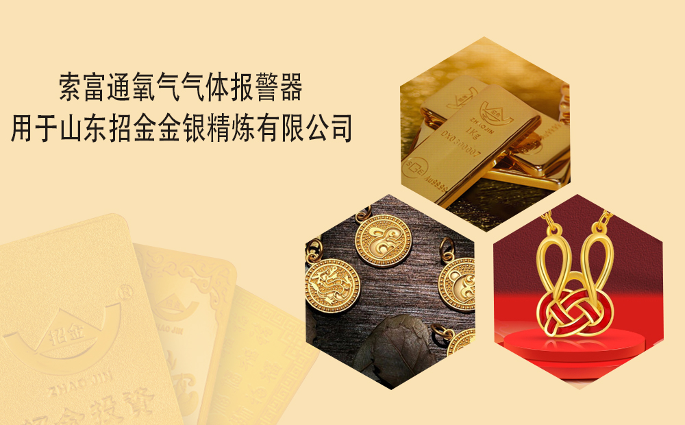 索富通氧氣氣體報警器用于山東招金金銀精煉有限公司(圖1)